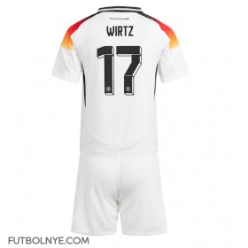 Camiseta Alemania Florian Wirtz #17 Primera Equipación para niños Eurocopa 2024 manga corta (+ pantalones cortos)